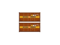 Pirata PI22343 - N - Tankcontainer 20 BERTSCHI - braun (2 Stück)